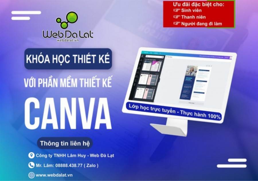 KHÓA HỌC THIẾT KẾ BẰNG CANVA - THIẾT KẾ TRONG TẦM TAY